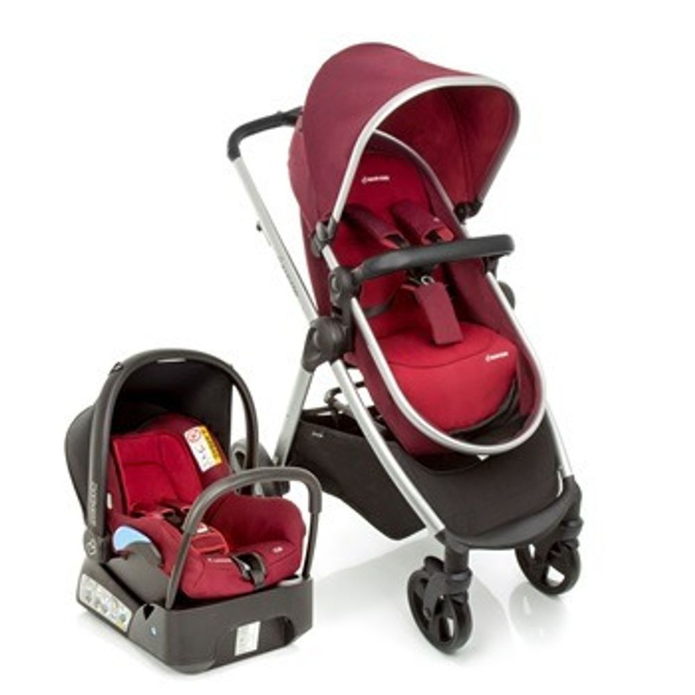 Carrinho Com Bebe Conforto Travel System Discovery Maxi Cosi Robin Red Lojababystock