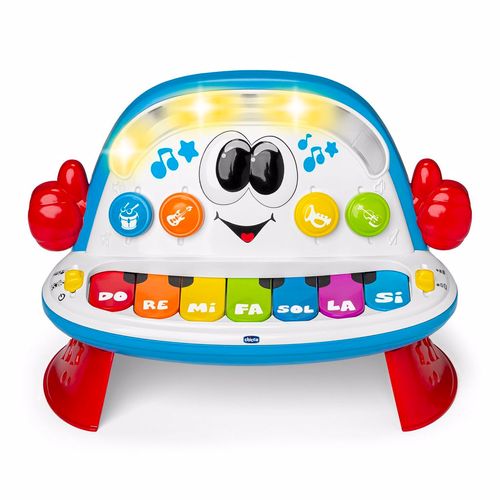 Piano Infantil Musical Educativo + Kit 3 Chocalhos Para Bebe